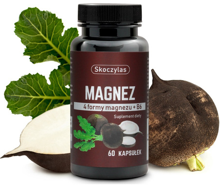 Skoczylas Magnez + B6 czarna rzepa 60 k