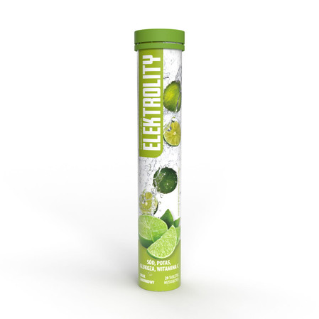 Elektrolity - smak limonki - 20 tabletek