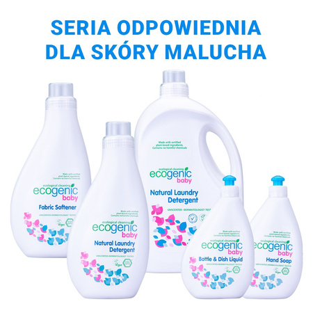 Ecogenic Baby, Mydło do rąk w płynie dla dzieci z pompką, bezzapachowe, 500 ml