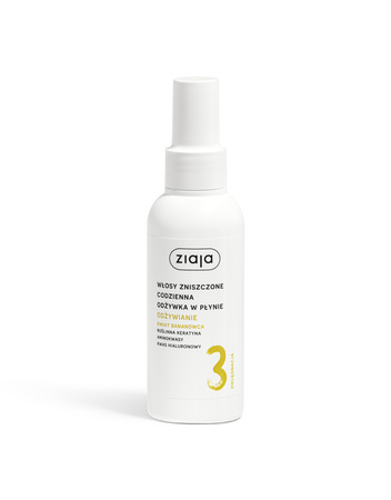 Ziaja, Roślinnie pielęgnujemy, Kwiat bananowca, odżywcza odżywka w płynie, 125 ml