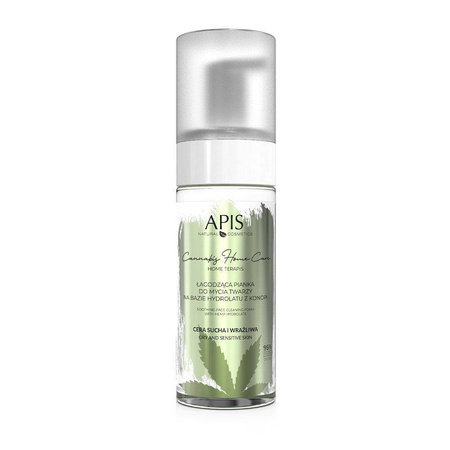 Cannabis Home Care łagodząca pianka do mycia twarzy na bazie hydrolatu z konopi 150ml