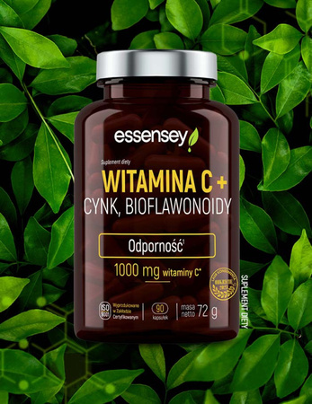 Essensey Witamina C Cynk Biaflowonoidy 90 kaps.