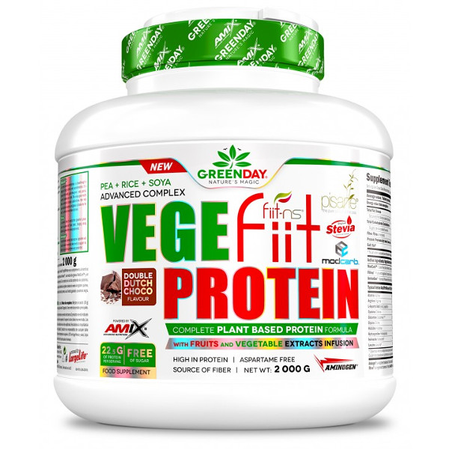 AMIX GREENDAY VEGE-FIIT PROT odżywka białkowa vegan 2000g smak czekolada