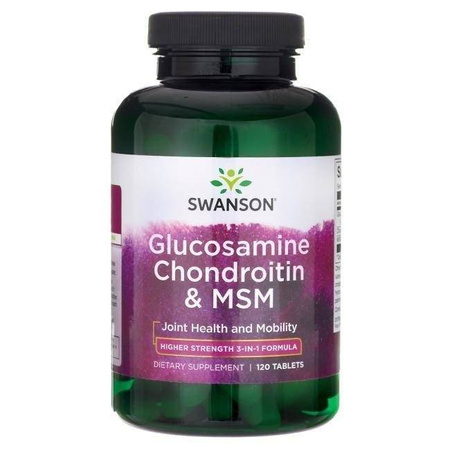 Glukozamina/Chondroityna/MSM 500/400/200 mg (120 tabl.)