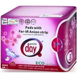 Gentle Day, podpaski z paskiem anionowym na dzień, 10 szt.