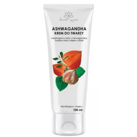 Adaptogenny krem Nawilżająco-kojący z ashwagandha, masłem shea 100 ml