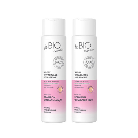 Zestaw: 2x beBIO Baby Hair Complex szampon do włosów włosów wypadających i osłabionych 300ml
