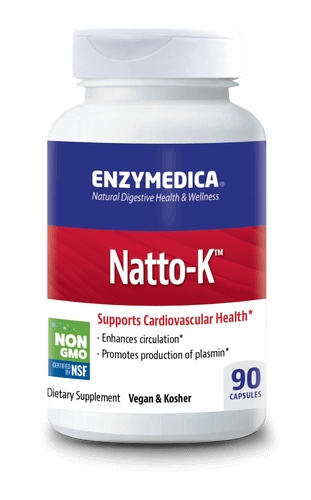 Наттокиназа Enzymedica Natto-K, для сердца и сосудов, 90 капсул