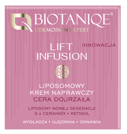Biotaniqe- Lift Infusion, Liposomowy Krem Naprawczy 60+, 50 ml