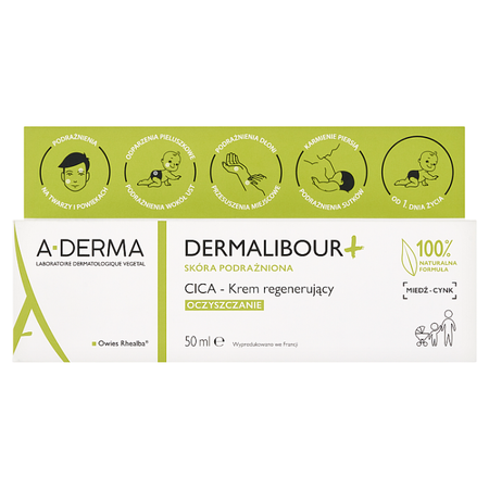 A-Derma Dermalibour+ CICA Krem regenerujący oczyszczanie 50 ml