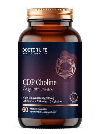 Doctor Life CDP Choline Cognizin Citicoline 500 mg 60 kaps.