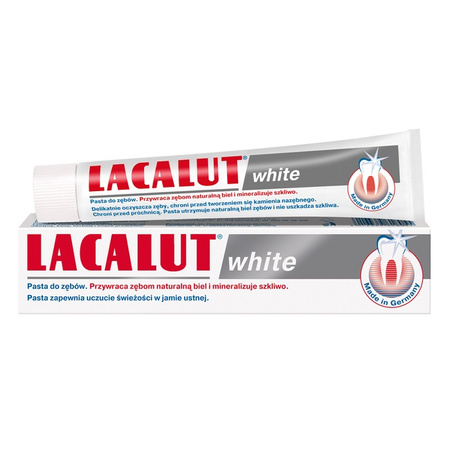 LACALUT WHITE, pasta do zębów − 75 ml