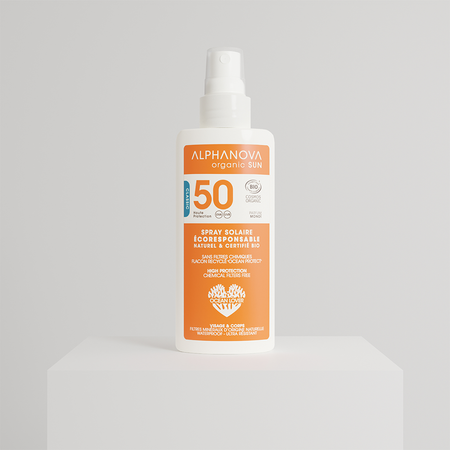 Alphanova Sun Bio, Spray Przeciwsłoneczny, filtr SPF50, 125g