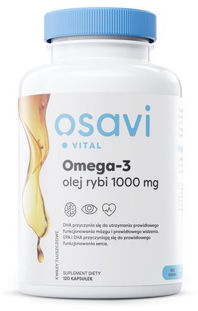 OSAVI Omega-3 olej rybi 1000 mg 120 kaps.