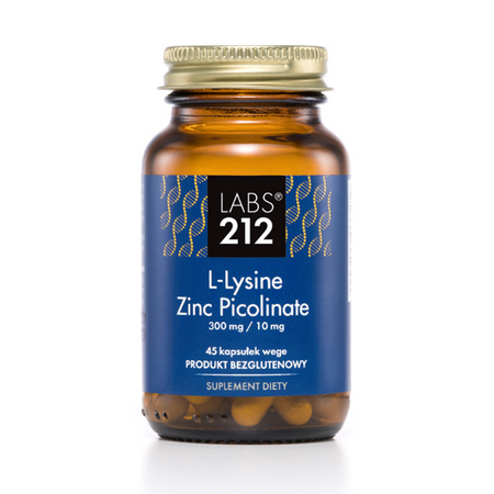 Labs212 − L-Lysine + Zinc Picolinate  45 kaps.