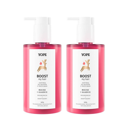 Zestaw: 2x Yope - Boost my hair Odżywka do włosów z proteinami 300ml