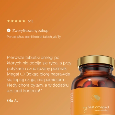 MyBestPharm MyBestOmega 3 suplement wspierający układ odpornościowy 120 kaps
