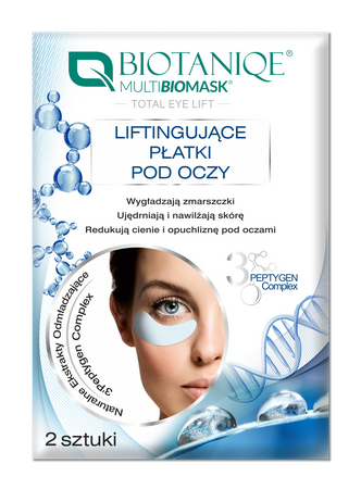 Biotaniqe - Multi BioMask, Total Eye Lift, Liftingujące płatki pod oczy, 2 szt