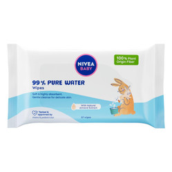 Baby chusteczki biodegradowalne 99% Pure Water 57szt