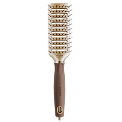 Expert Style Vent szczotka do włosów z nylonowym włosiem Gold&amp;Brown