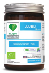 BeOrganic Jod BIO 150mcg x 100 tabletek