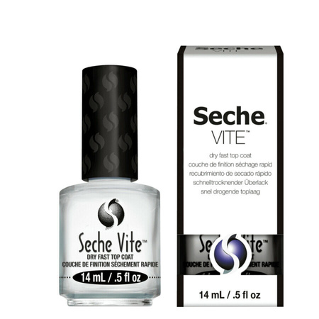  Seche Vite − Dry Fast Top Coat, wysuszacz/utwardzacz do lakieru do paznokci − 14 ml