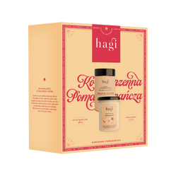 Hagi Zestaw prezentowy Korzenna Pomarańcza Świeca sojowa 215ml+Sól do kąpieli 480g