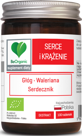 Be Organic Serce i Krążenie BIO 500 mg x 100 tabletek