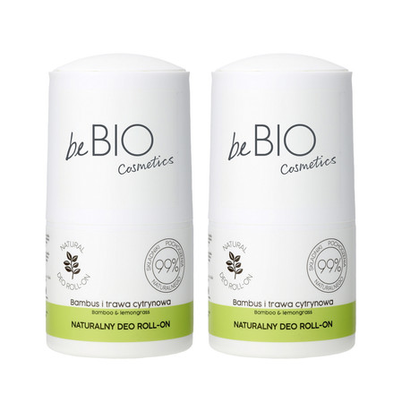 Zestaw: 2x beBIO deo roll-on Bambus i trawa cytrynowa 50ml