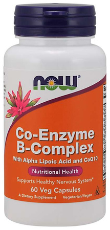 Co-Enzyme B-Complex Kompleks Witamin z grupy B + Kwas alfa liponowy + Koenzym Q10 (60 kaps.)