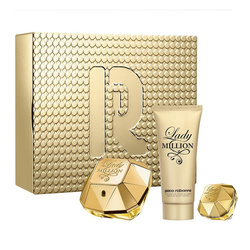 Lady Million zestaw woda perfumowana spray 80ml + balsam do ciała 100ml + miniatura wody perfumowanej 5ml