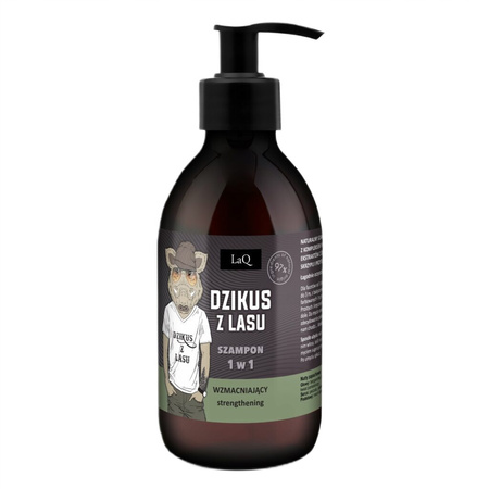 Wzmacniający szampon dla facetów 1w1 Dzikus z Lasu 300ml