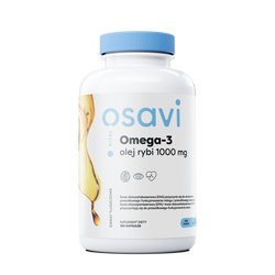 Osavi Omega 3 Olej Rybi 1000 mg 180 kapsułek o smaku cytrynowym