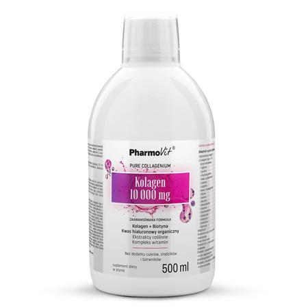 Pharmovit Kolagen, Biotyna, Witaminy 10 000 mg - 500 ml