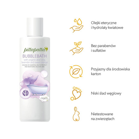 Pittapatta, Płyn do kąpieli Bubbles and Cuddles, 250 ml