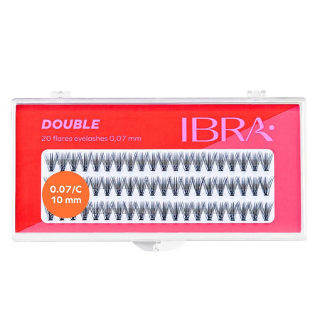 Kępki sztucznych rzęs Double Knot-Free D-10mm
