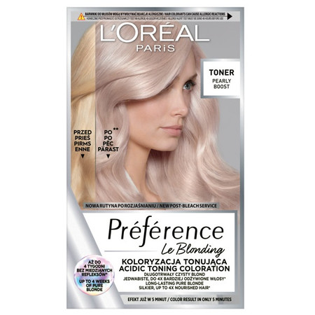 Preference Le Blonding koloryzacja tonizująca do włosów Pearly Boost