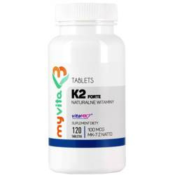 Myvita Witamina K2 Mk7 100 Mcg Z Natto 120 T