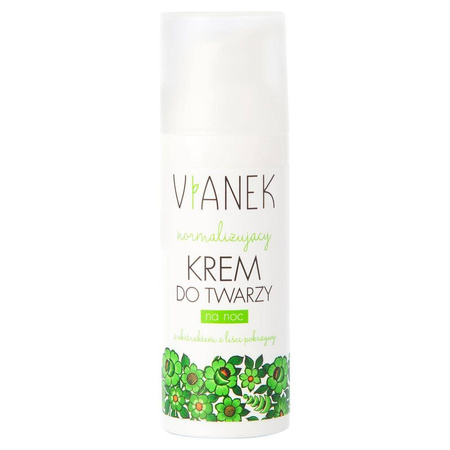 Vianek, Normalizujący krem do twarzy na noc,  50 ml