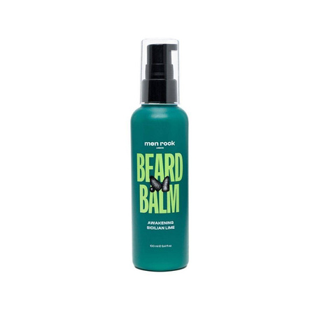 Men Rock Awakening Beard Balm - Sicilian Lime and Caffeine Balsam do brody, 100ml