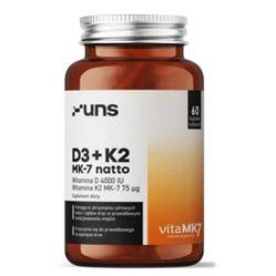 UNS Witamina D3 + K2 MK-7 natto 60 kaps