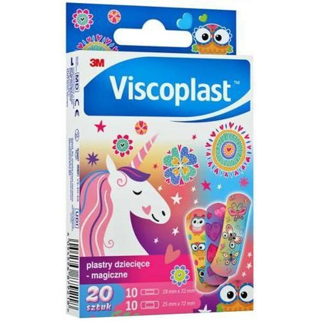 Viscoplast plastry dla dzieci magiczne 20 sztuk