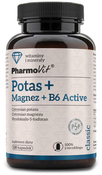 Pharmovit Potas + Magenz + Witamina B6 Active 120 kaps.