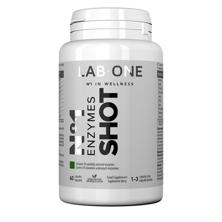 LAB ONE ENZYMES SHOT enzymy trawienne 60 kaps.