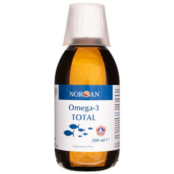 Norsan Omega-3 TOTAL olej rybny kwasy tłuszczowe 200 ml smak naturalny