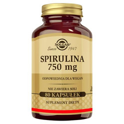 Solgar Spirulina 750mg 80 kaps. vege