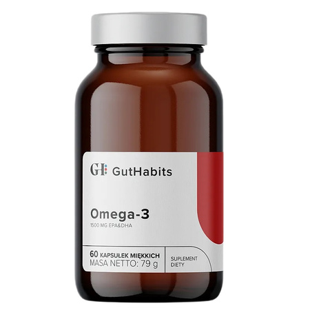 GutHabits Omega-3 kwasy tłuszczowe EPA i DHA, 60 kaps.