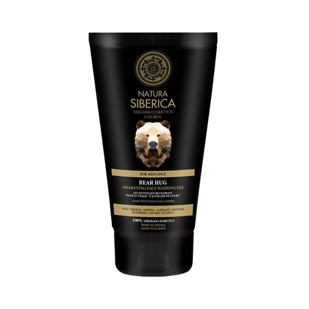 Pobudzający żel do mycia twarzy - OBJĘCIE NIEDŹWIEDZIA - Natura Siberica MEN 150ml
