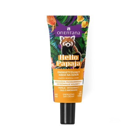 Orientana - Hello Papaya Energetyzujący krem do twarzy na dzień Witamina C Olejek awokado 40ml