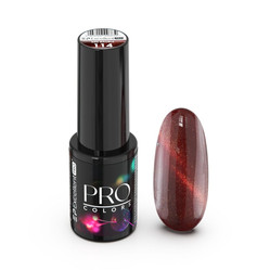 Pro Colors CatEye lakier hybrydowy 114 Red Bauble 7g